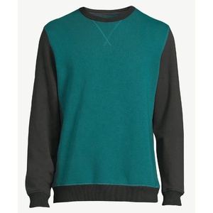 Vente en gros Streetwear Pull à manches longues en polaire à col ras du cou pour hommes, deux tons, sweat-shirts, vêtements d'extérieur d'hiver, sweat-shirt - Product Image 1