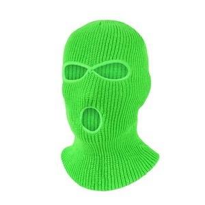 La mejor calidad, ropa para exteriores, nuevo diseño, pasamontañas transpirable multicolor para hombre, máscaras de esquí, logotipo personalizado impreso, máscaras de punto de 3 agujeros - Product Image 2