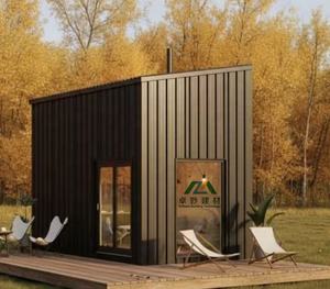 Cabane en bois préfabriquée rectangulaire, écologique, durable, contemporaine, imperméable, <span class=keywords><strong>à</strong></span> énergie solaire, prête <span class=keywords><strong>à</strong></span> l'emploi, pour hôtel - Product Image 2