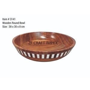 New <b>Ramadan</b> Special Acacia Wood Resin Design Dough Bowl High Quality Serving Sweet and <b>Chocolate</b> Bowl Decorative Wooden Bowl - Product Image 3