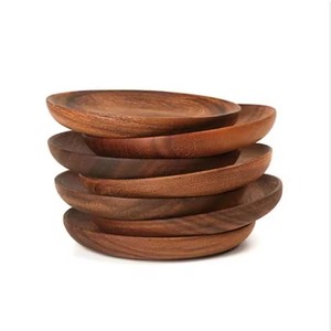 Assiette carrée en bois pour décoration de table dernière utilisation à la main Nettoyage facile Assiette en bois d'acacia au meilleur prix plaquée micro-ondable - Product Image 3