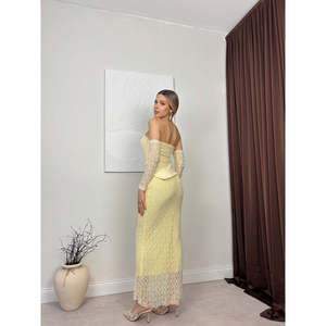 SARI 20195 ELBISE - SARI - Product Image 4