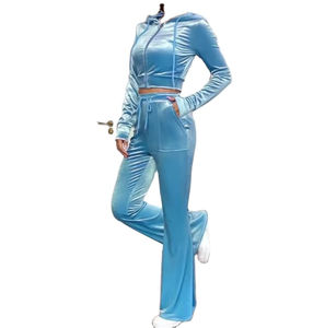 Ensemble de survêtement pour femmes, vêtements d'hiver OEM, ensemble 2 pièces, ensembles de sweats à capuche en velours zippés pour femmes, vêtements de détente personnalisés, ensembles de pantalons de survêtement pour femmes, 2026 - Product Image 4