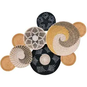 天然海草材料和圆形设计为您的家居空间提供最佳选择新产品海草墙壁装饰衣架