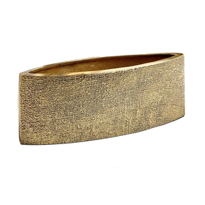 Caliente y atractivo calidad superior chapado en oro Mesa uso florero de lujo en relieve diseño sala de estar decoración florero para la venta - Product Image 6