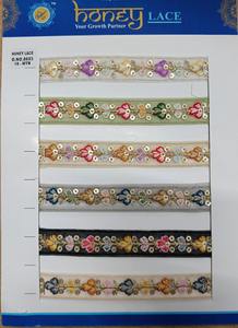 Elegante encaje bordado floral colorido para la decoración del hogar de moda Proyectos de artesanía para estilo de negocios Ropa Zapatos Bolsas Regalos - Product Image 3