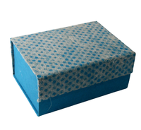 Boîtes pliables en papier recyclé avec dentelle, design personnalisé, emballage en carton fait main, fermeture magnétique, logo personnalisé pour cadeau, vente en gros