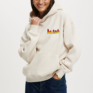 Sudaderas con Capucha para Mujer, 100% Algodón, Talla Grande, con Logotipo Personalizado Serigrafiado, Ecológicas, de Secado Rápido, Transpirables, Estilo Urbano - Product Image 6