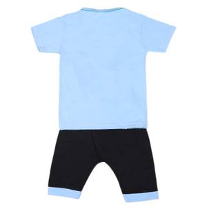 Traje de 2 Piezas de Manga Corta para Niños - Azul - Product Image 4