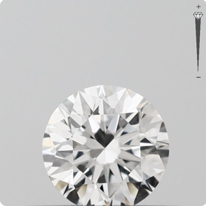 0.3Ct ธรรมชาติที่ผ่านการรับรอง GIA เพชรเจียระไนทรงกลมที่ยอดเยี่ยม F สี SI1ใสเพชรหลวมสำหรับเครื่องประดับเพชร - Product Image 1