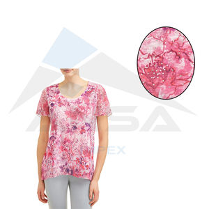 T-shirt de sublimation à manches mi-longues pour femmes T-shirts à motif imprimé d'été en toile en gros pour la saison d'hiver - Product Image 5