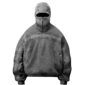 Sweat-shirt à col zippé pour homme, best-seller de l'hiver |   Design tendance, tissu lourd 100% coton, séchage rapide, haute qualité - Product Image 4