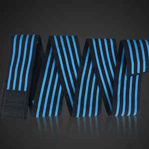 Enveloppes de genou Multi Stripe Line Push Up Training Power-lifting Genoux Wraps Adjustable Heavy Duty Push Up Genouillère - Product Image 5