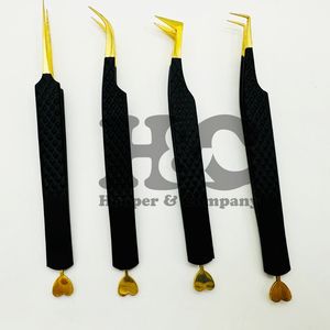 Pince à épiler personnalisée volume russe pince à épiler extension de cils couleur durable en acier inoxydable Logo accepté vison Logo outils de maquillage - Product Image 6