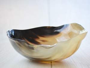 Top Trending Luxury Real Viking Horn Mixing Bowl Most Demanded Horn Serving Bowl with Brass Edges for Food for Soap <b>Shaving</b> - Product Image 4