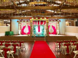 Mandap de Fibra de Vidrio Premium Tallado para Ceremonias Gujarati, Decoración de Escenario Personalizada para Interiores y Exteriores, EE. UU. - Product Image 5