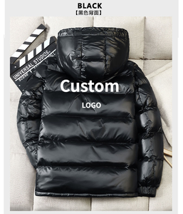 Chaqueta Acolchada con Cremallera y Estampado de Leopardo Personalizada para Hombre y Mujer, Abrigo de Invierno con Capucha, Brillante, Impermeable, Embalaje en Tambor - Product Image 4