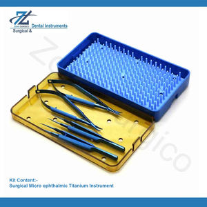 Instrumento Microquirúrgico Oftálmico de Acero, Combinación de Portaagujas/Tijeras/Pinzas Manuales, Certificado CE, Zoha Surgico ZS-1000 - Product Image 4