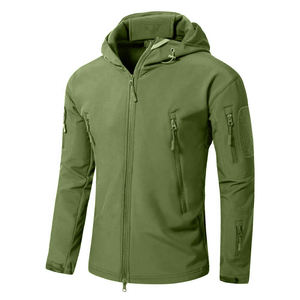 Chaqueta de invierno suave personalizada para hombre para deportes al aire libre montañismo correr transpirable impermeable lana soporte cremallera algodón - Product Image 5