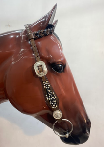 Cabecera de caballo de cuero Argentino de diseño antiguo suave y ligero 100% cuero de vaca Western Headstall a precio de mercado - Product Image 6
