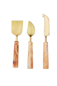 Luxury Royal Handmade Nickel Plated Eco-Friendly Mirror Multifunctional Cheese <b>Tools</b> Cheese Knives Set With Wood Handle - Product Image 3