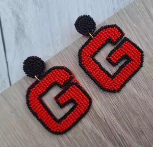 Boucles d'oreilles pendantes brodées de qualité supérieure taille personnalisée pour les filles vêtements de fête pour femmes disponibles prix de gros par glowin fashion - Product Image 1