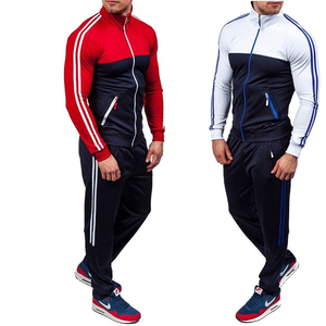 Survêtement à Capuche pour Hommes, Style Décontracté Hiver en Coton et Polyester, Ensemble de Jogging Noir à Imprimé - Product Image 1
