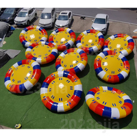 Bateau aquatique gonflable de 3 mètres avec trampoline à bungee, jeux aquatiques de saut pour enfants et adultes