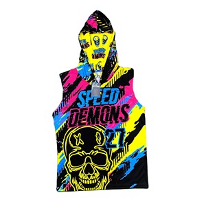 เสื้อฟุตบอลแบบมีฮู้ดเสื้อเจอร์ซีย์ธงชาติแบบกำหนดเอง7v7รัดรูป Anarchy - Product Image 6