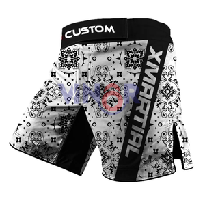 Short personnalisé de qualité supérieure pour les arts martiaux avec son propre logo Vêtements de sport légers de qualité supérieure Short MMA en coton et polyester - Product Image 3