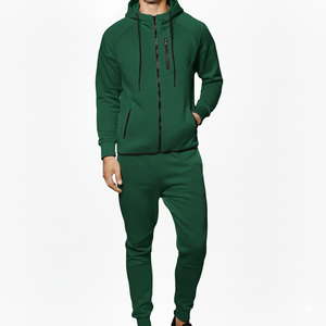 Ensemble de survêtement pour homme de qualité supérieure, fermeture éclair, décontracté, sport, deux pièces, fabricant OEM - Product Image 2