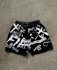 Venta al por mayor de algodón de peso pesado pantalones cortos de gimnasio deportes de lana francés Terry transpirable sudor corto hombres correr entrenamiento pantalones cortos de sudor - Product Image 4