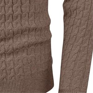 Nuevo suéter cálido de invierno 2025 para hombre, suéter informal, suéter de punto de poliéster para hombre - Product Image 4