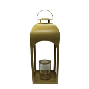 Juego de 2 faroles redondos de acero y vidrio de hierro con mango, Color gris mate, farol Solar de tamaño pequeño para decoración de boda y hogar - Product Image 5