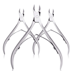 Cortacutículas de Acero Inoxidable con Mango Antideslizante, Abertura de Mandíbula Ancha, Cuchilla Afilada para Eliminar Cutículas Muertas, Herramienta Profesional Duradera para Uñas - Product Image 1
