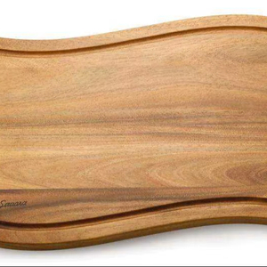 Tabla de cortar de madera de acacia rectangular sólida hecha a mano al por mayor, bloque de cortar de palisandro, cocina duradera esencial - Product Image 1