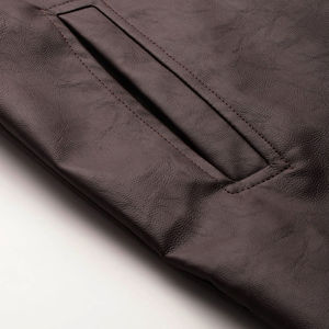 Chaqueta de cuero para hombre de buena calidad, ropa de calle de mejor estilo, chaqueta de cuero resistente al agua para hombre, servicio OEM - Product Image 5