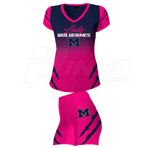 Logo personnalisé uniforme de pom-pom girl à séchage rapide uniforme de pom-pom girl professionnel de haute qualité - Product Image 4