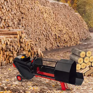 Log Splitter Listrik Kualitas Tinggi Log Pusher & Splitter Berdiri Kayu Penghancur Log Separator ES7 Des Champs