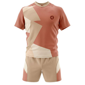 Uniforme de Rugby para Hombre, Ajuste Cómodo, Material Transpirable, Conjunto de Jersey y Pantalones Cortos, Ideal para Entrenamientos, Partidos y Ropa Deportiva - Product Image 1