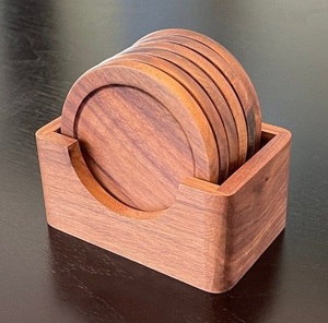 Fancy Wooden and Marble Heat Resistant Drink Serving Coasters Tabletop Mat & <b>Pads</b> Home Tea & <b>Coffee</b> Serving Use - Product Image 3