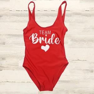 2026ชุดว่ายน้ำชิ้นเดียวผ้าสแปนเด็กซ์/ ไนลอนป้องกันรังสียูวีสำหรับเจ้าสาวแบบทีมปรับแต่งได้ - Product Image 6