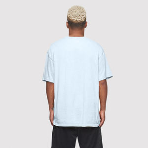 Camiseta unisex lavada con ácido para hombre, 100% algodón, cuello redondo, logotipo y diseño personalizados, tela de punto de algodón pesado - Product Image 2