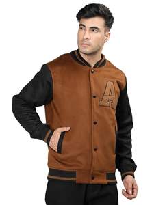 Chaqueta Varsity de Invierno para Hombre, Calidad Premium, Logotipo Personalizado Bordado, Transpirable, Ecológica, Cierre Doble Rápido - Product Image 3