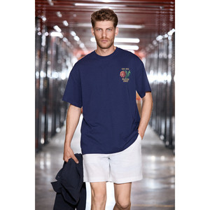 GRIMELANGE EXOTIC เสื้อยืดผู้ชายผ้าฝ้ายออร์แกนิก 100% พิมพ์ลาย ใส่สบาย - Product Image 2