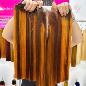 ช่อผมตรงจากเวียดนามเครื่อง100% ผมเรีมี่มีขนาดใหญ่ผ้าคู่ - Product Image 6