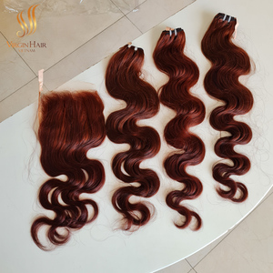 Cuticule vierge alignée cheveux humains vietnamiens Body Wave Frontal HD Lace Glueless Full Wigs - Product Image 5