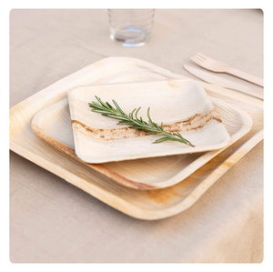 Platos sofisticados de hoja de palma Areca, perfectos para bodas, picnics y más - Product Image 6