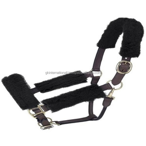 Fourrure de vison personnalisé Rembourré Cheval Halter à faible coût Cheval Halter en plusieurs couleurs et tailles à bas prix - Product Image 4