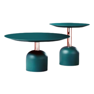 Muebles de alta venta, mesa auxiliar de Metal redondeada con recubrimiento de polvo brillante para el hogar, Hotel, restaurante, cafetería, sala de estar decoración para - Product Image 2